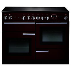 Rangemaster Professional + 110 Electric Range Cooker Cranberry